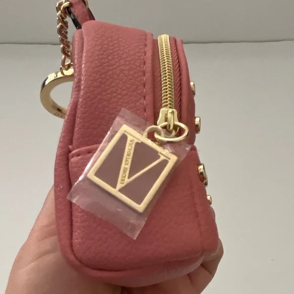 Victoria's Secret Gold Studded Backpack Keychain New - Picture 4 of 10